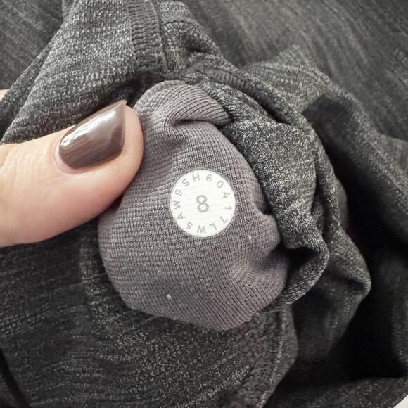 LULULEMON Wunder Under High Rise Tight Leggings Heathered Black 8 - Picture 9 of 10
